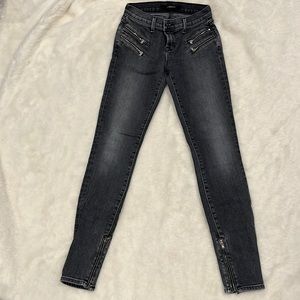 J Brand Cass Faithful skinny jeans with zipper details